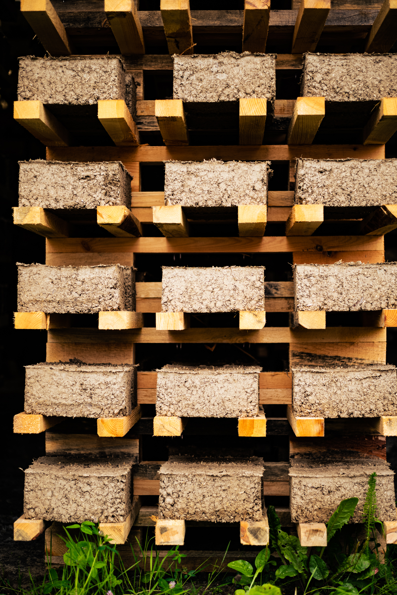 Bricks during drying